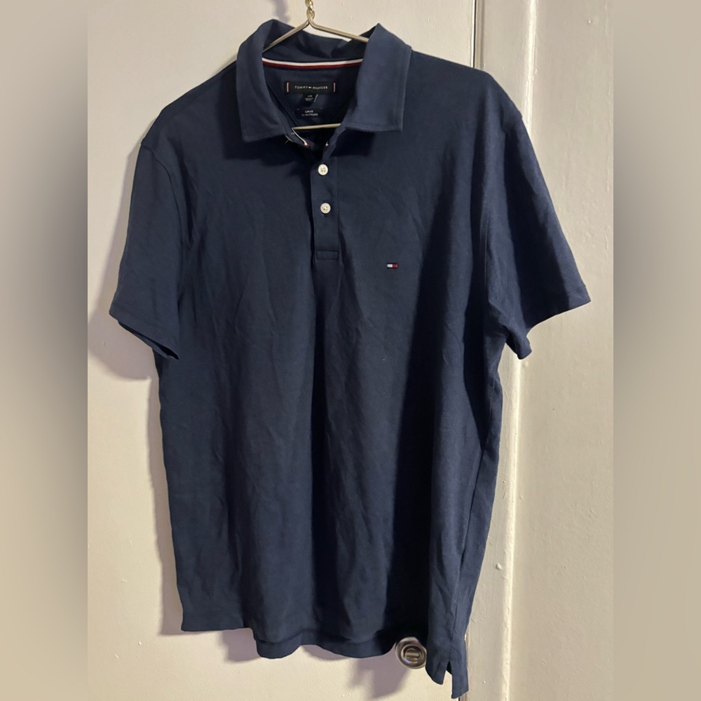 Tommy Hilfiger Men's Dark Blue Polo Shirt